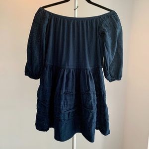 FREE PEOPLE Women's Navy Blue Tunic Size XS